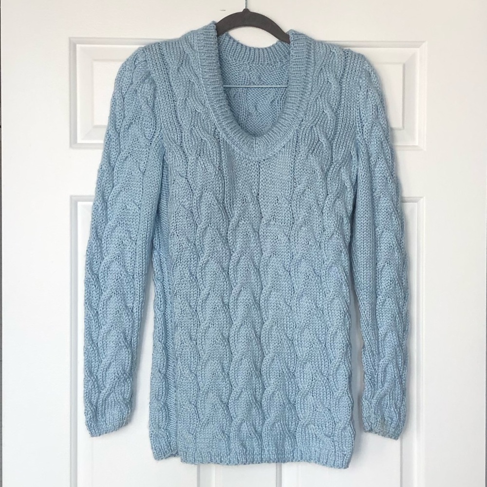 Made in USA. Hand knitted sweater.